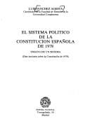 Portada de El sistema político de la Constitución española de 1978