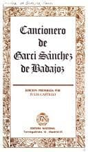 Portada de Cancionero de Garci Sánchez de Badajoz