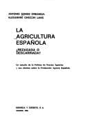 Portada de La agricultura española