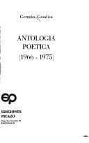 Portada de Antologia poetica