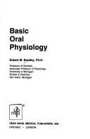Portada de Essentials of oral physiology