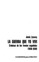Portada de La guerra que yo viví