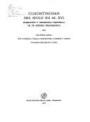Portada de Cuauhtinchan del siglo XII [doce] al XVI [dieciséis]
