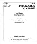 Portada de An introduction toclimate.