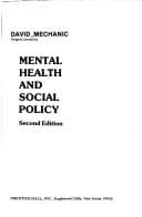 Portada de Mental health and social policy