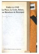 Portada de Para la voz