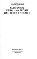 Portada de Elementos para una teoría del texto literario