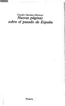 Portada de Nuevas páginas sobre el pasado de España