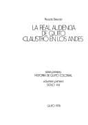 Portada de Historia de Quito colonial