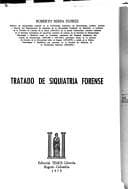 Portada de Tratado de siquiatría forense