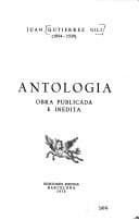 Portada de Antología, obra publicada e inédita