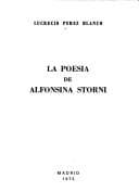 Portada de La poesía de Alfonsina Storni