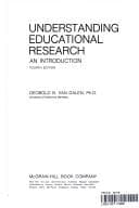Portada de Understanding educational research