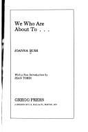 Portada de We who are about to ...