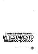 Portada de Mi testamento histórico-político