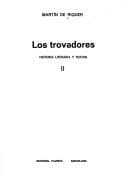 Portada de Los trovadores