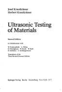 Portada de Ultrasonic testing of materials