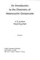 Portada de An introduction to the chemistry of heterocyclic compounds