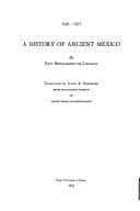 Portada de A history of ancient Mexico