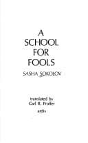 Portada de A school for fools