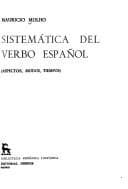 Portada de Sistemática del verbo español