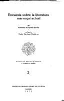 Portada de Encuesta sobre la literatura marroquí actual