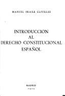 Portada de Introducción al derecho constitucional español
