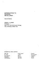 Portada de Introduction to physical metallurgy