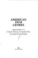 Portada de American film genres