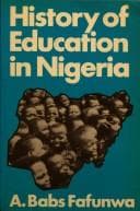 Portada de History of education in Nigeria