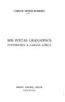 Portada de Seis poetas granadinos posteriores a García Lorca.