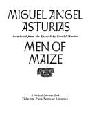 Portada de Men of maize