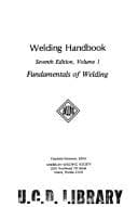 Portada de Welding handbook