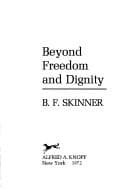 Portada de Beyond freedom and dignity