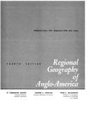 Portada de Regionalgeography of Anglo-America