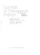 Portada de Essentials of managerial finance