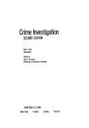 Portada de Crime investigation