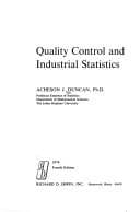 Portada de Quality control and industrial statistics