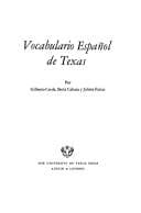 Portada de Vocabulario español de Texas
