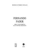 Portada de Fernando Fader