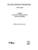 Portada de Seis años de diplomacia parlamentaria, 1994-2000