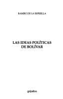 Portada de Las ideas políticas de Bolívar
