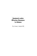 Portada de Seminario sobre Derechos Humanos, La Habana, 30 y 31 de mayo, 1 de junio de 1996.