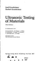 Portada de Ultrasonic testing of materials
