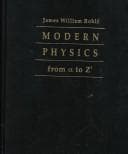 Portada de Modern physics from [alpha] to Z