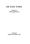 Portada de In our time