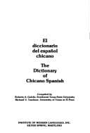 Portada de El diccionario del español chicano =