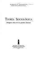 Portada de Teoría sociológica