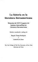 Portada de La historia en la literatura iberoamericana