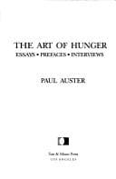 Portada de The Art of Hunger